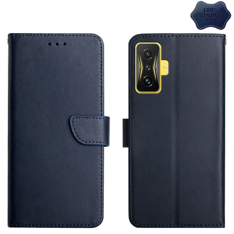 Genuine Leather Fingerprint-proof Horizontal Flip Phone Case, For Samsung Galaxy M53, For Sharp Aquos R7, For Xiaomi Poco F4 GT