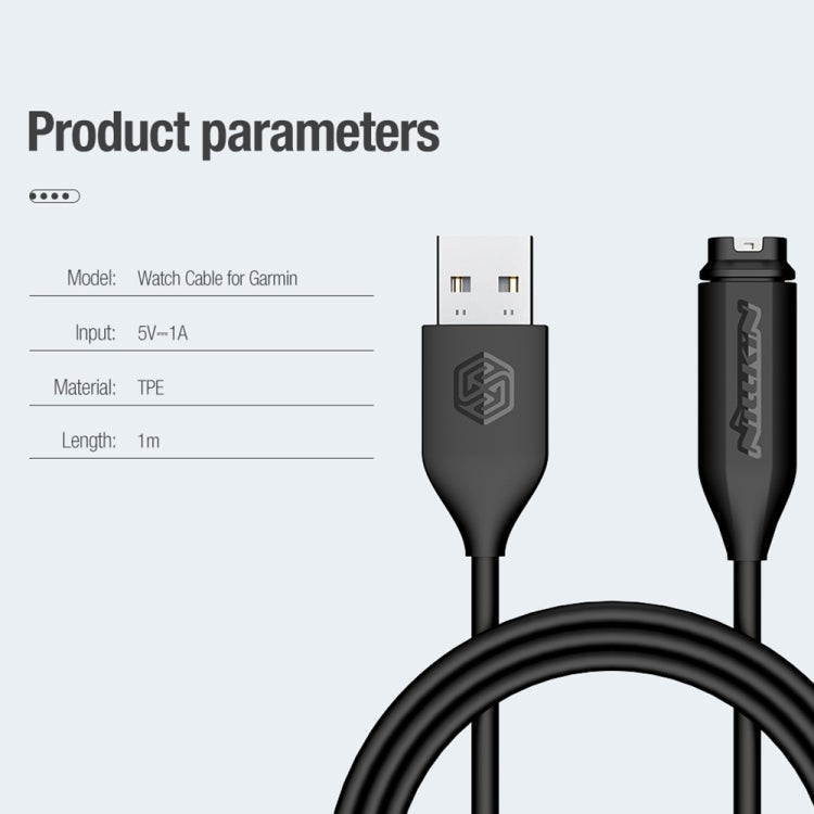 Smart Watch Charging Data Cable for Garmin, Cable Length: 1 meter
