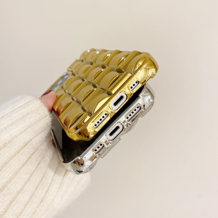 Weave Texture Electroplated TPU Phone Case