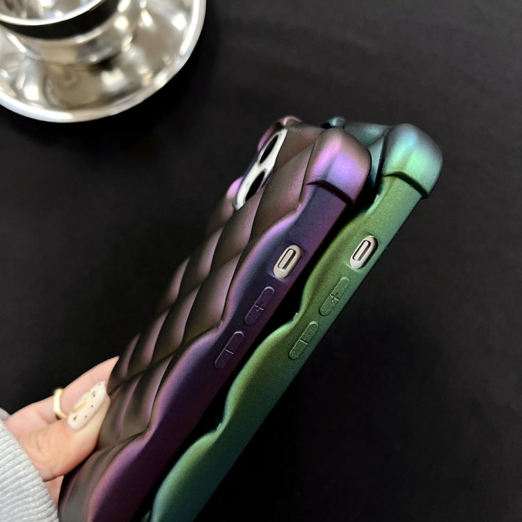 Rhombic Texture Chameleon TPU Phone Case
