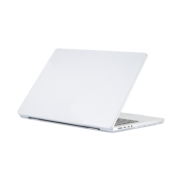 Housse de protection en plastique texturé en fibre de carbone pour MacBook Pro 16,2 pouces A2485 2021