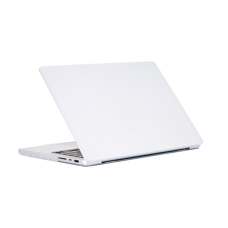 Carbon Fiber Textured Plastic Laptop Protective Case, For MacBook Pro 16.2 inch A2485 2021
