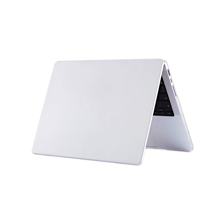 Carbon Fiber Textured Plastic Laptop Protective Case, For MacBook Pro 16.2 inch A2485 2021