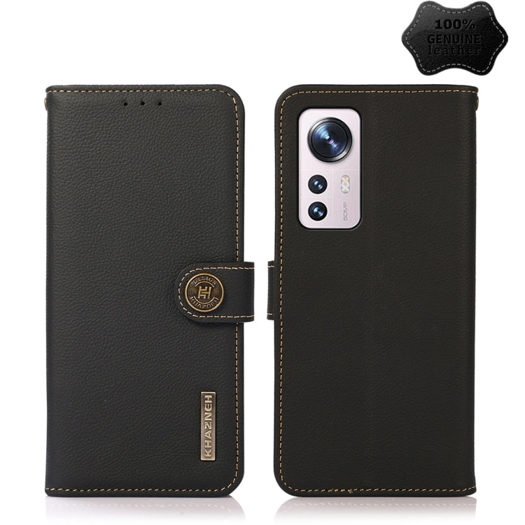 KHAZNEH Custer Genuine Leather RFID Phone Case