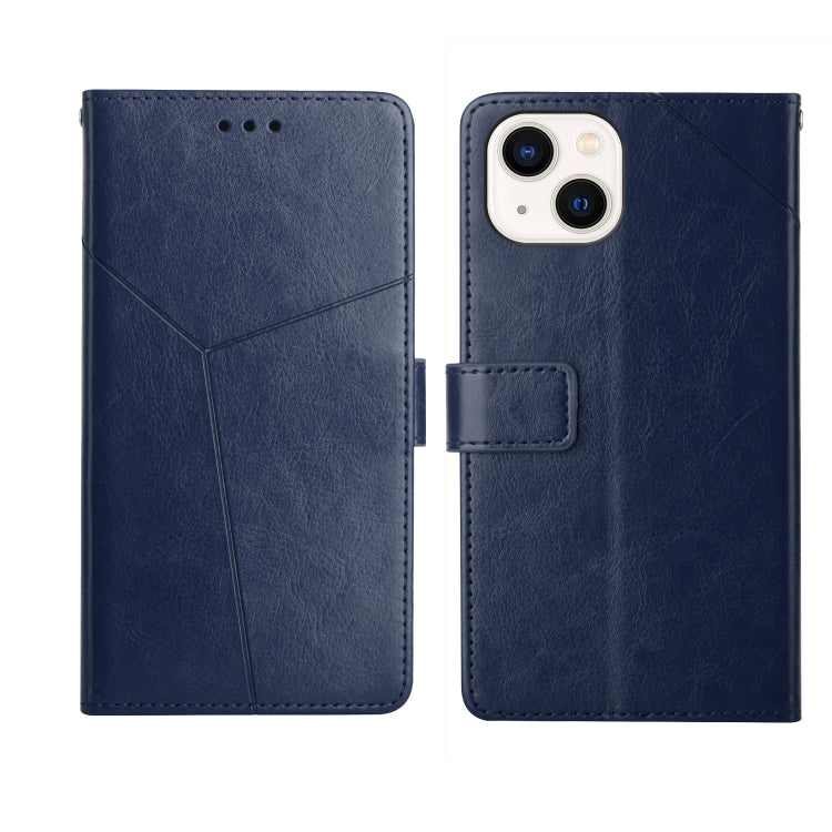 Y Stitching Horizontal Flip Leather Phone Case