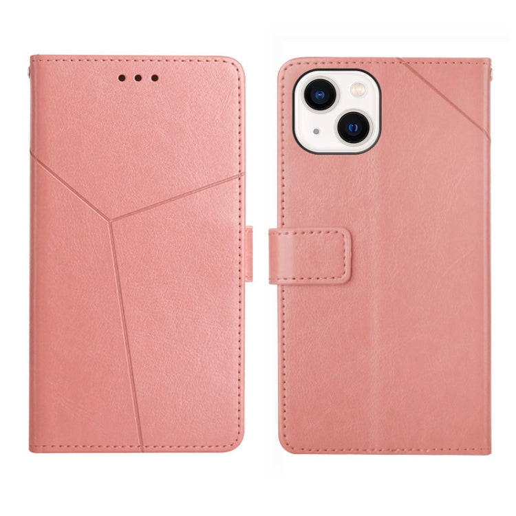 Y Stitching Horizontal Flip Leather Phone Case