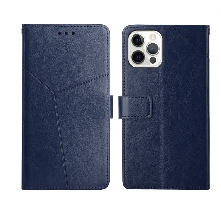 Y Stitching Horizontal Flip Leather Phone Case