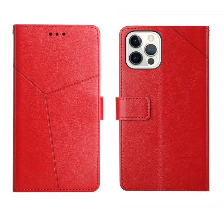 Y Stitching Horizontal Flip Leather Phone Case