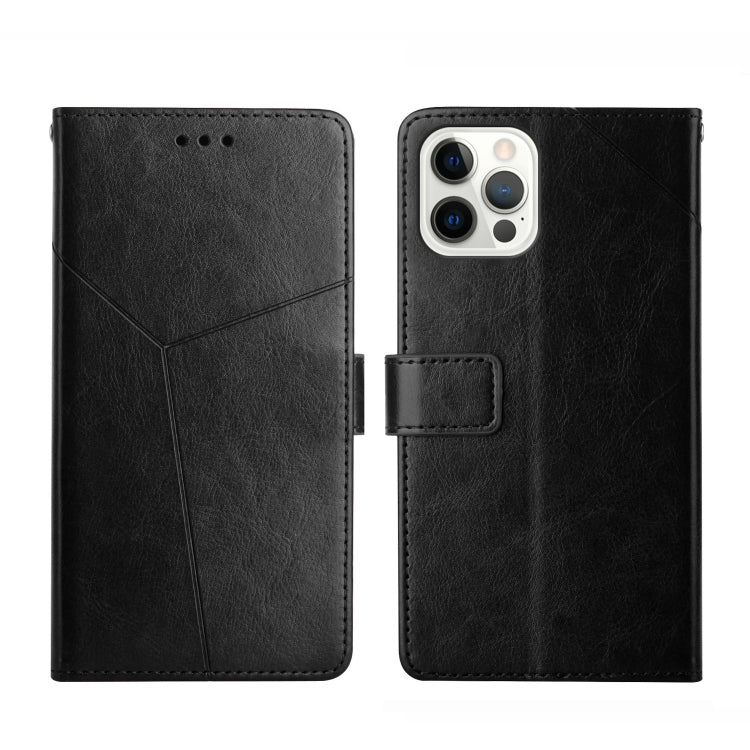Y Stitching Horizontal Flip Leather Phone Case