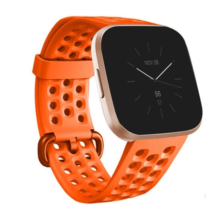 Breathable Silicone Watch Band, For FITBIT Versa 2, Size: Large