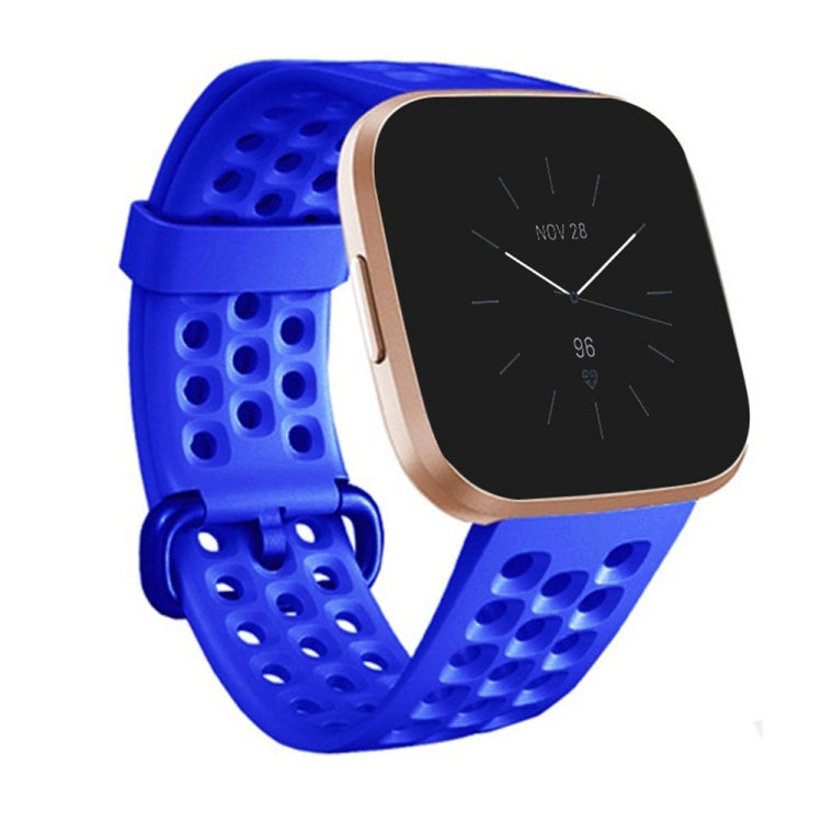 Breathable Silicone Watch Band, For FITBIT Versa 2, Size: Large