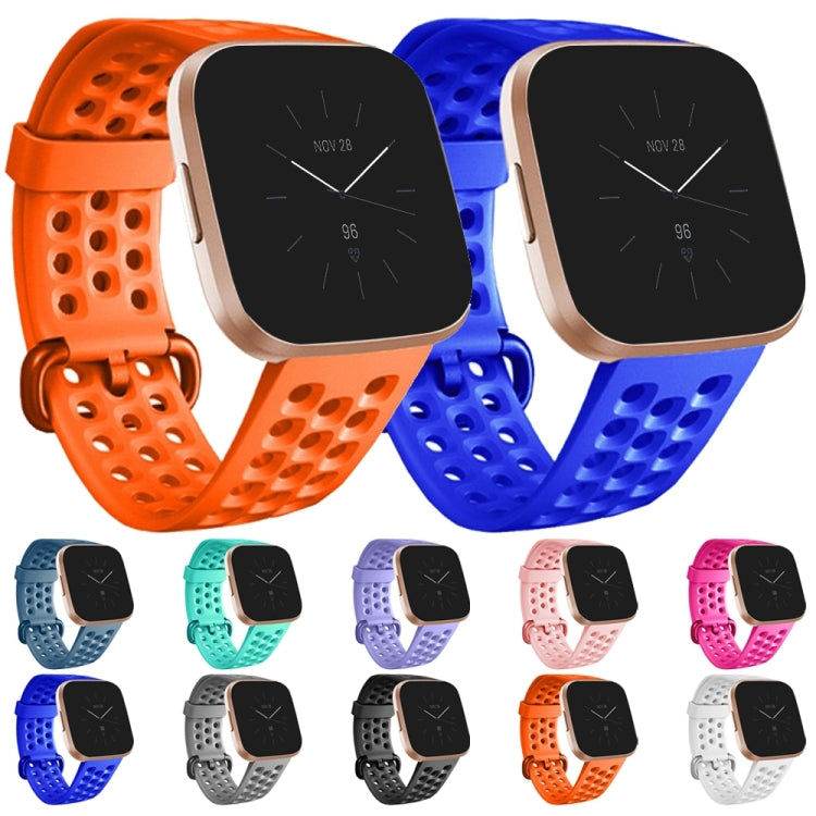 Breathable Silicone Watch Band, For FITBIT Versa 2, Size: Large