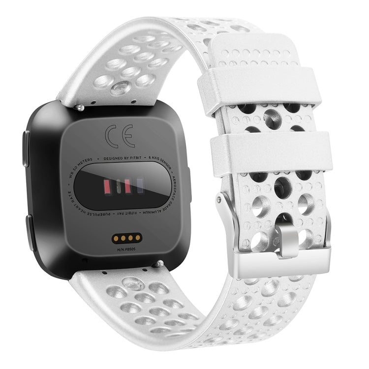 Breathable Metal Watch Band, For FITBIT Versa