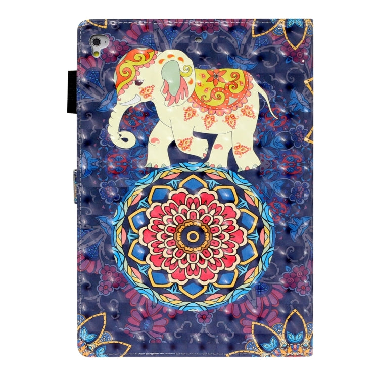 3D Embossing Pattern Leather Tablet Case, For iPad 10.2 2021 A2602