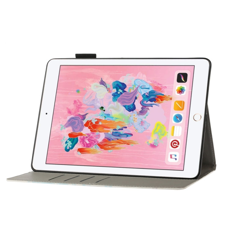 3D Embossing Pattern Leather Tablet Case, For iPad 10.2 2021 A2602