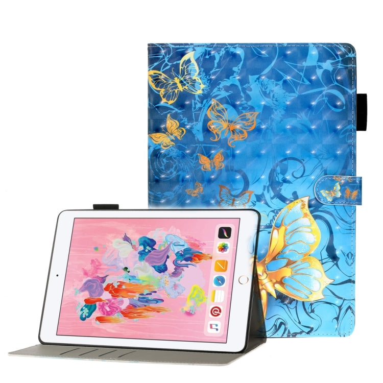 3D Embossing Pattern Leather Tablet Case, For iPad 10.2 2021 A2602