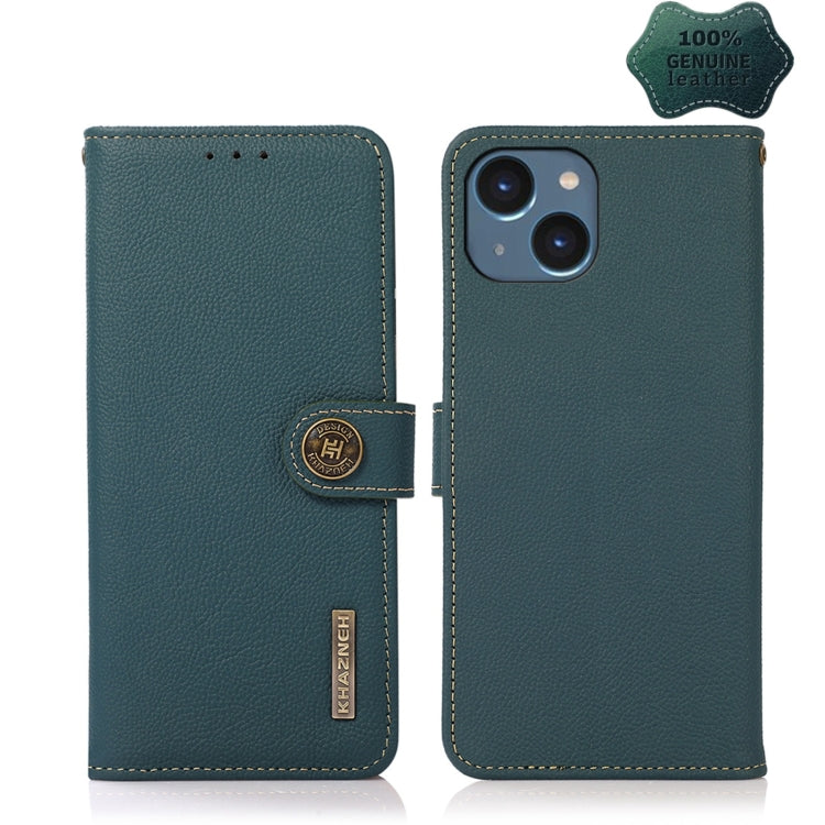 KHAZNEH Custer Genuine Leather RFID Phone Case