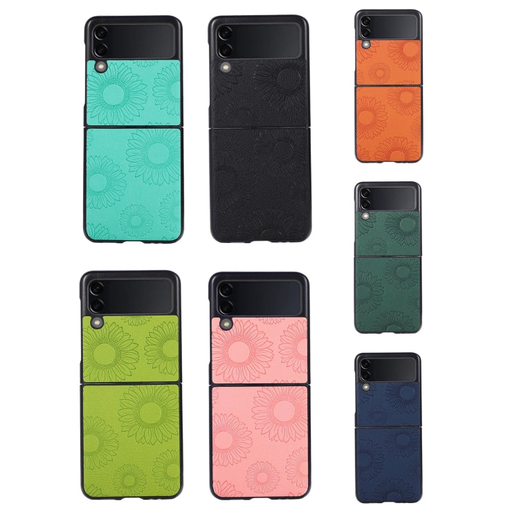 Sunflower Pattern PU+TPU+PC Shockproof Phone Case