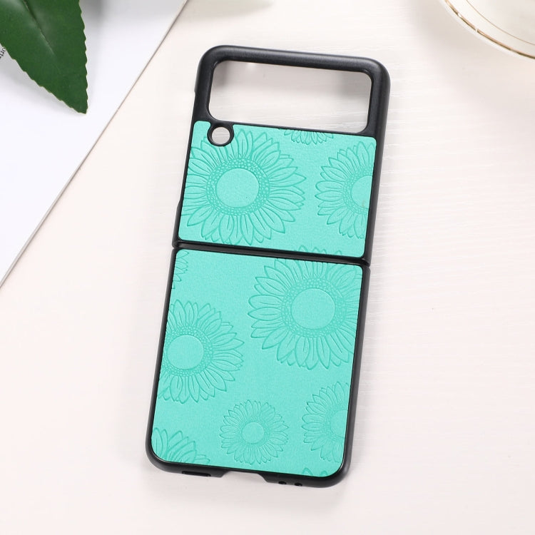 Sunflower Pattern PU+TPU+PC Shockproof Phone Case