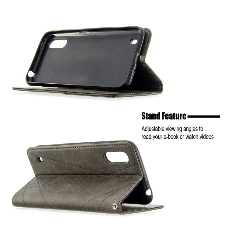Rhombus Texture Horizontal Flip Magnetic Leather Case with Holder & Card Slots & Wallet, For Galaxy A01, For Galaxy A21