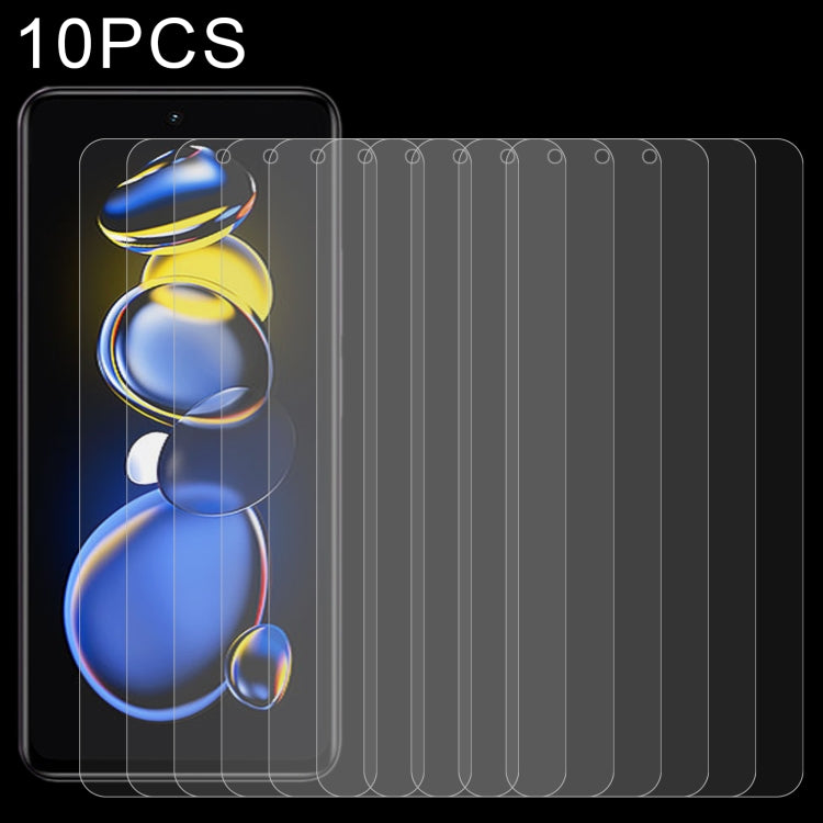 Lot de 10 films en verre trempé 9H 2,5D (0,26 mm) pour Xiaomi Redmi Note 11T Pro/11T Pro+/11T Pro+, édition limitée Astro Boy, pour Xiaomi Redmi Note 11T Pro/11T Pro+/11T Pro+, édition limitée Astro Boy/Poco X4 GT (10 pièces)