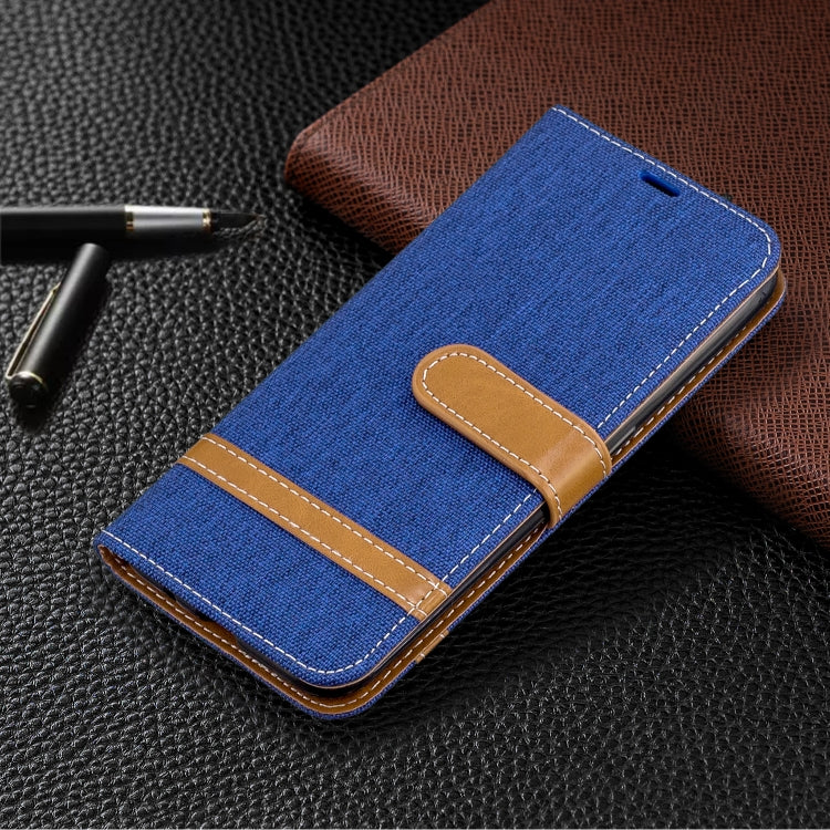 Color Matching Denim Texture Horizontal Flip Leather Case with Holder & Card Slots & Wallet & Lanyard, For Galaxy A01, For Galaxy A21