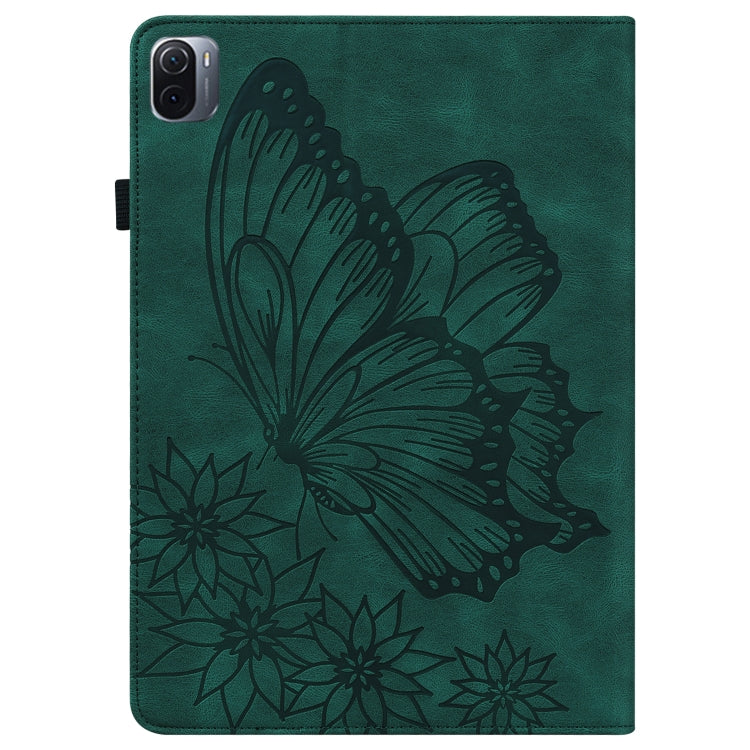 Big Butterfly Embossed Leather Tablet Case