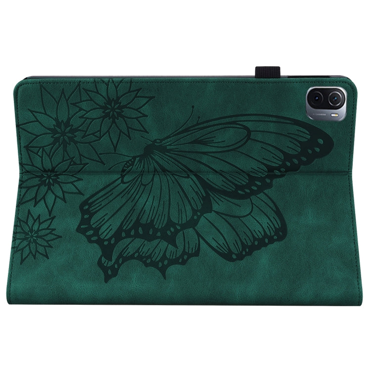Big Butterfly Embossed Leather Tablet Case