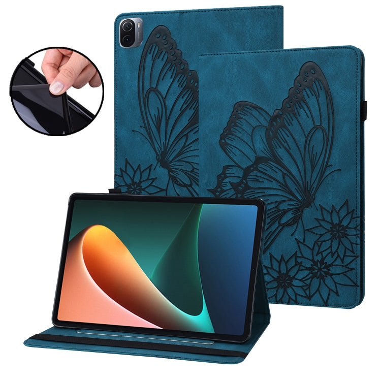 Big Butterfly Embossed Leather Tablet Case
