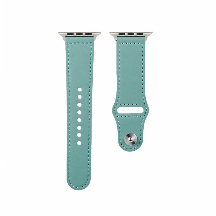 Nail Silver Buckle Leather Watch Band For Apple Watch Series, For Apple Watch Ultra 49mm&Watch Ultra 2 49mm / Series 9&8&7 45mm / SE 3&SE 2&6&SE&5&4 44mm, For Apple Watch Series 9&8&7 41mm / SE 3&SE 2&6&SE&5&4 40mm / 3&2&1 38mm�������������������������...