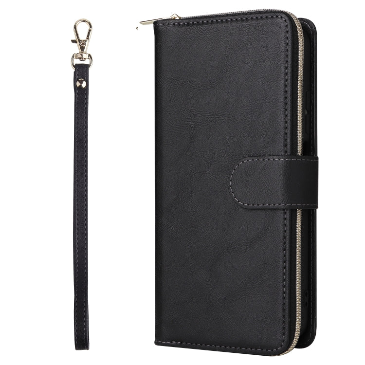 9 Card Slots Zipper Wallet Bag Leather Phone Case, For Xiaomi Redmi Note 11S, For Samsung Galaxy A23