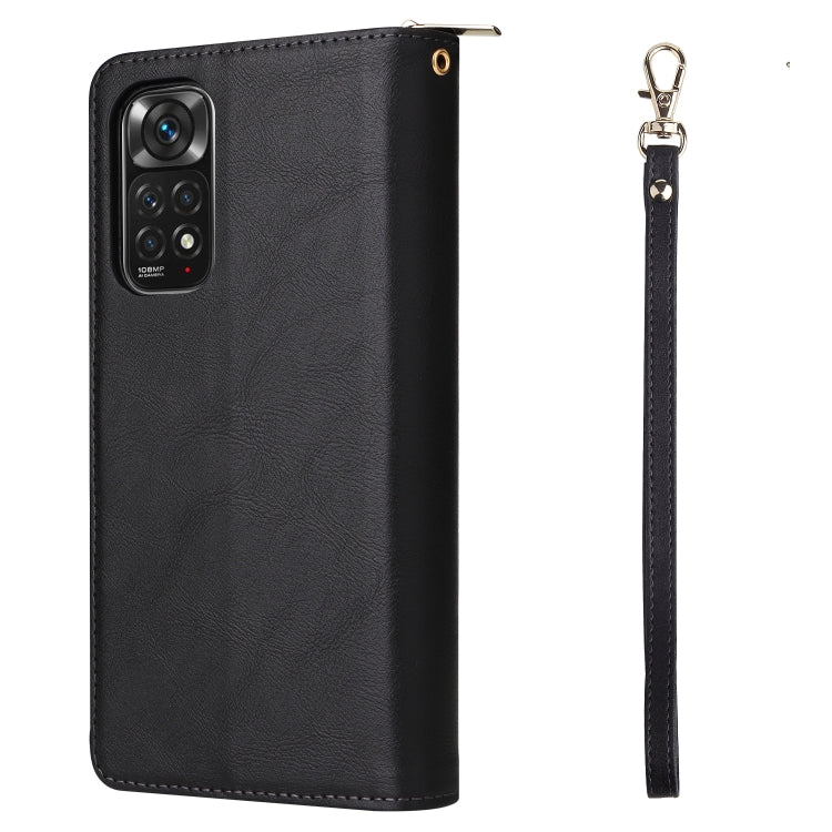 9 Card Slots Zipper Wallet Bag Leather Phone Case, For Xiaomi Redmi Note 11S, For Samsung Galaxy A23