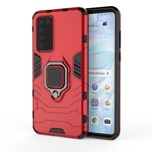 Magnetic metal ring attachment point on protective phone case for secure grip