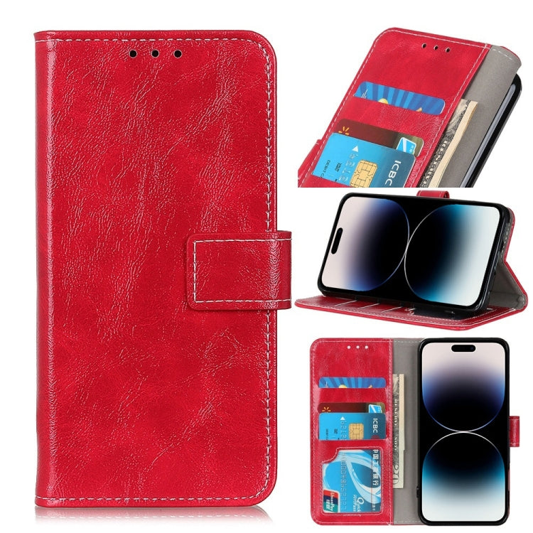 Retro Crazy Horse Texture Horizontal Flip Leather Phone Case,Small Quantity Recommended Before iPhone 14 Launching