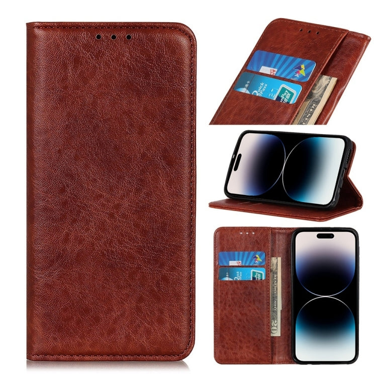 Magnetic Crazy Horse Texture Horizontal Flip Leather Phone Case,Small Quantity Recommended Before iPhone 14 Launching