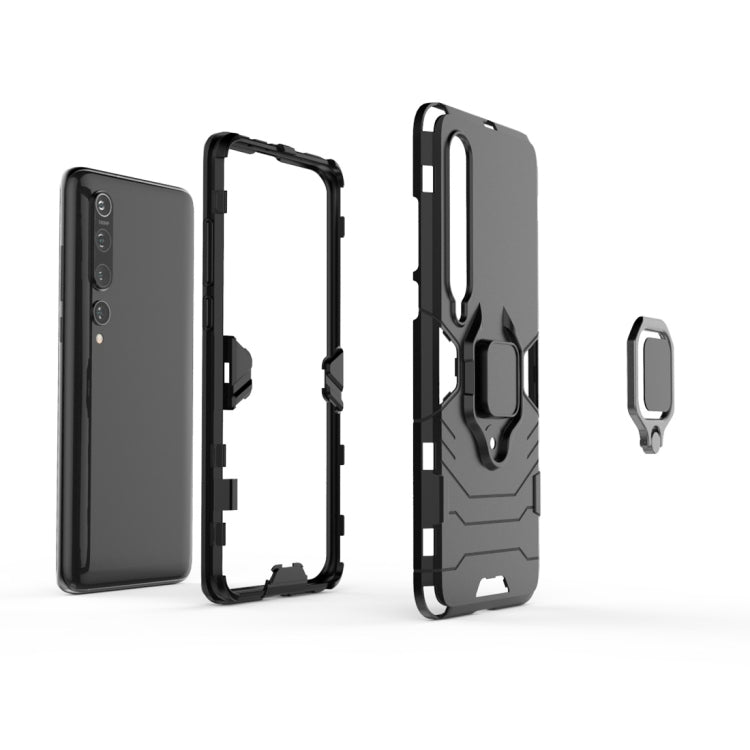PC + TPU Shockproof Protective Case with Magnetic Ring Holder, For Xiaomi Mi 10, For Xiaomi Mi 10 Pro