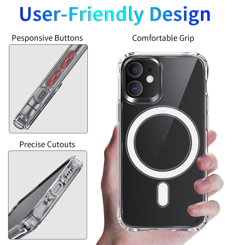 Four Corners Shockproof Magsafe Magnetic Phone Case, For iPhone 14, For iPhone 14 Plus, For iPhone 14 Pro, For iPhone 14 Pro Max