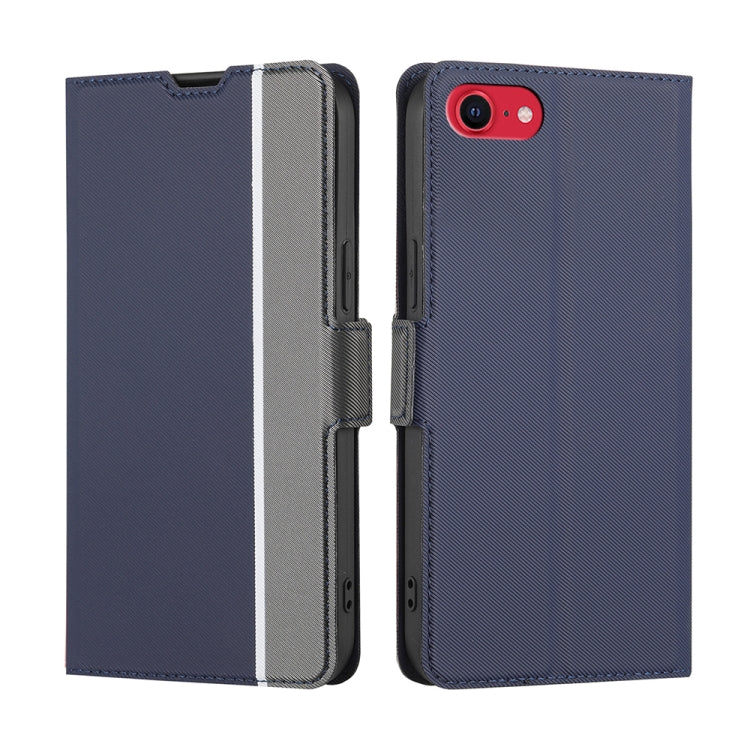 Twill Texture Side Button Leather Phone Case