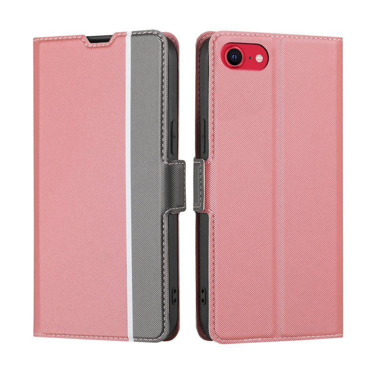 Twill Texture Side Button Leather Phone Case