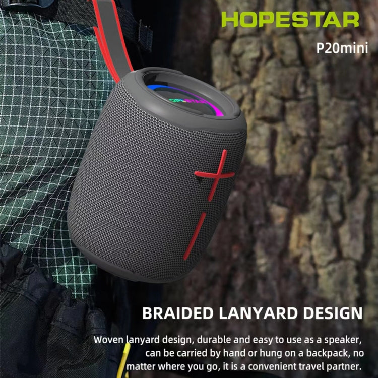 HOPESTAR P20 mini Waterproof Wireless Bluetooth Speaker, P20 mini(Grey), P20 mini(Blue), P20 mini(Black), P20 mini(Red)