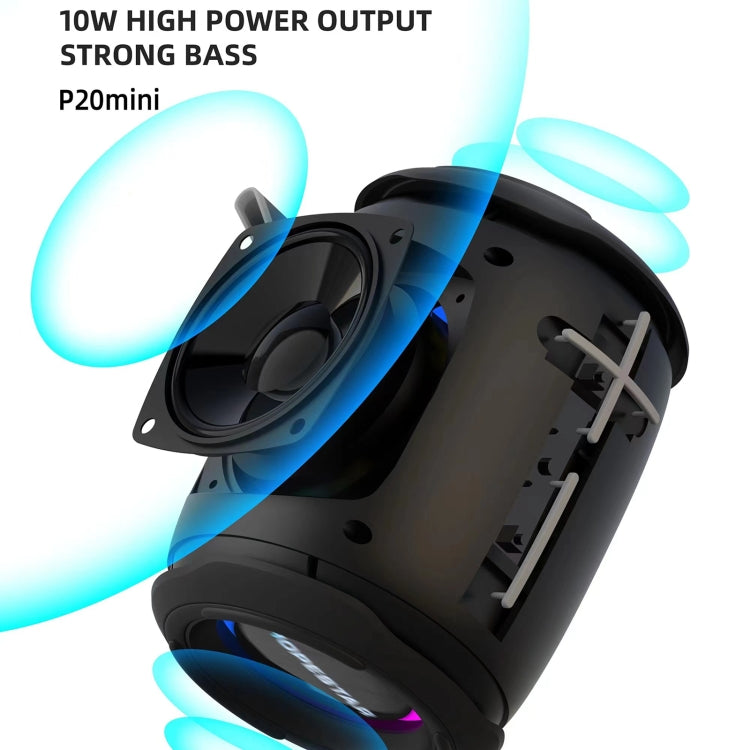 HOPESTAR P20 mini Waterproof Wireless Bluetooth Speaker, P20 mini(Grey), P20 mini(Blue), P20 mini(Black), P20 mini(Red)