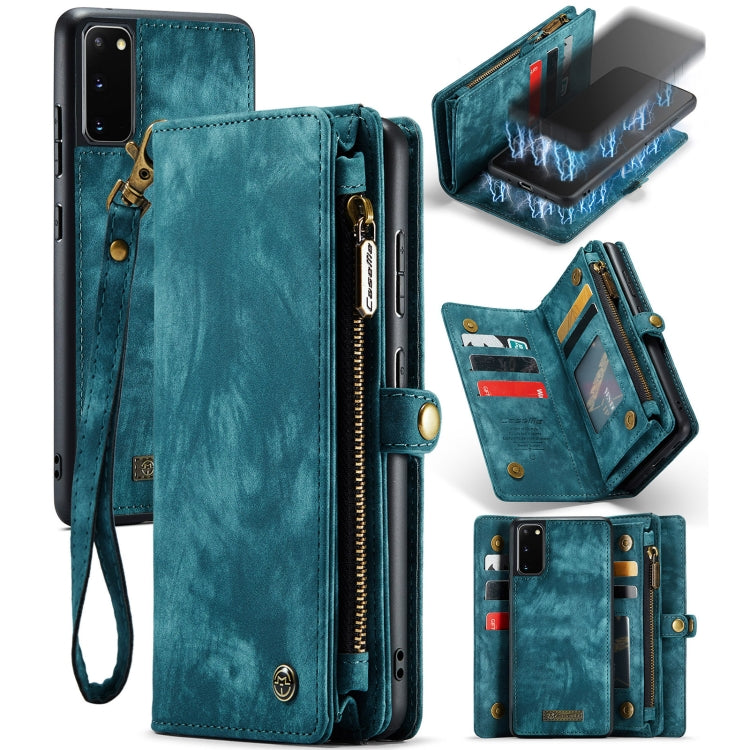 CaseMe Detachable Multifunctional Horizontal Flip Leather Case, with Card Slot & Holder & Zipper Wallet & Photo Frame, For Samsung Galaxy S20 Plus, For Samsung Galaxy S20, For Samsung Galaxy S20 Ultra