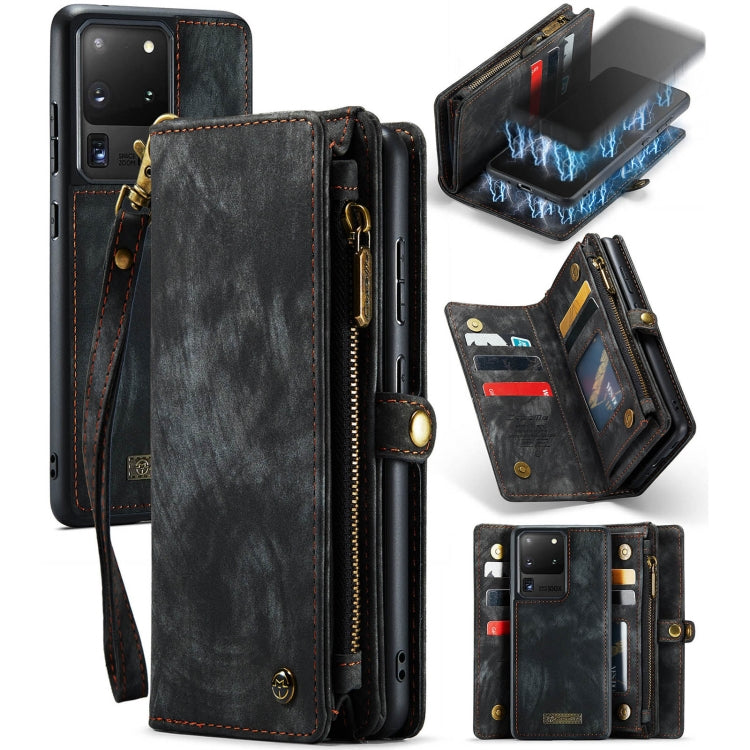 CaseMe Detachable Multifunctional Horizontal Flip Leather Case, with Card Slot & Holder & Zipper Wallet & Photo Frame