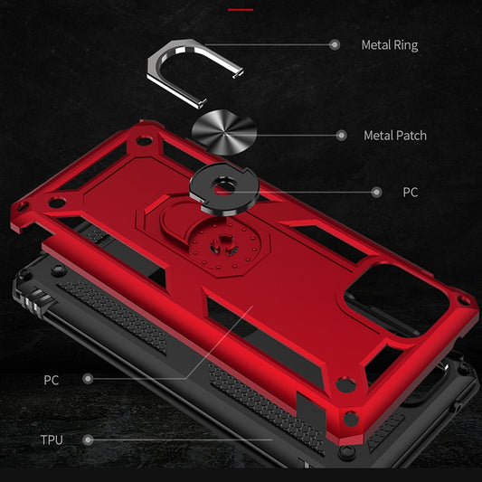 360-degree rotating kickstand holder Galaxy A01 protective case side view