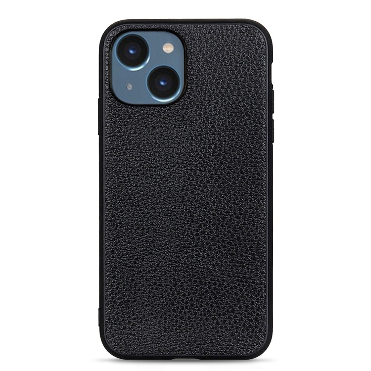 Litchi Texture Genuine Leather Phone Case, For iPhone 14, For iPhone 14 Plus, For iPhone 14 Pro, For iPhone 14 Pro Max