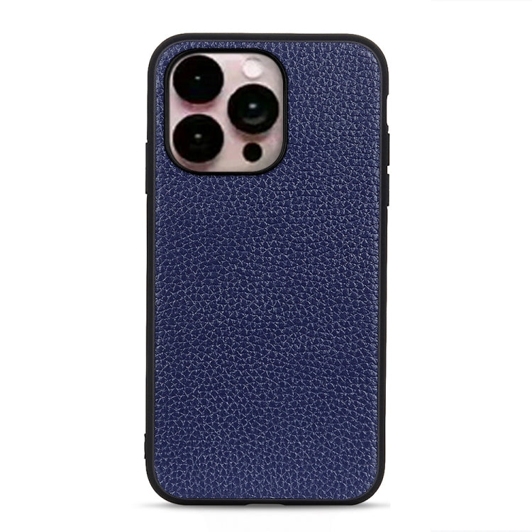 Litchi Texture Genuine Leather Phone Case, For iPhone 14, For iPhone 14 Plus, For iPhone 14 Pro, For iPhone 14 Pro Max