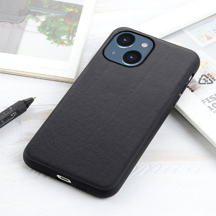 Lambskin Texture Genuine Leather Phone Case, For iPhone 14, For iPhone 14 Plus, For iPhone 14 Pro, For iPhone 14 Pro Max