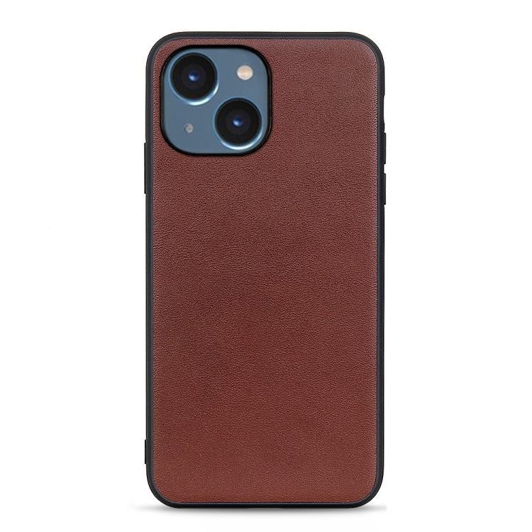 Lambskin Texture Genuine Leather Phone Case, For iPhone 14, For iPhone 14 Plus, For iPhone 14 Pro, For iPhone 14 Pro Max