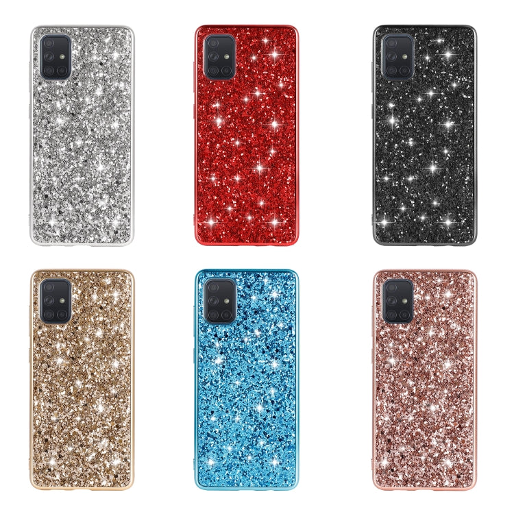 Plating Glittery Powder Shockproof TPU Protective Case, For Samsung Galaxy A51, For Samsung Galaxy A71, For Samsung Galaxy M30s, For Samsung Galaxy S20, For Samsung Galaxy S20+, For Samsung Galaxy S20 Ultra