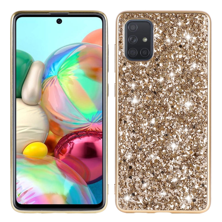 Plating Glittery Powder Shockproof TPU Protective Case, For Samsung Galaxy A51, For Samsung Galaxy A71, For Samsung Galaxy M30s, For Samsung Galaxy S20, For Samsung Galaxy S20+, For Samsung Galaxy S20 Ultra